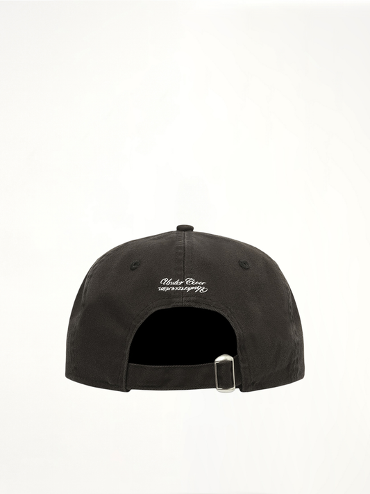 Undercover Embroidered Cap in Black