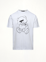 Teddy Bear Printed T-Shirt in White