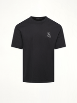 Small Teddy Bear Printed T-Shirt in Black