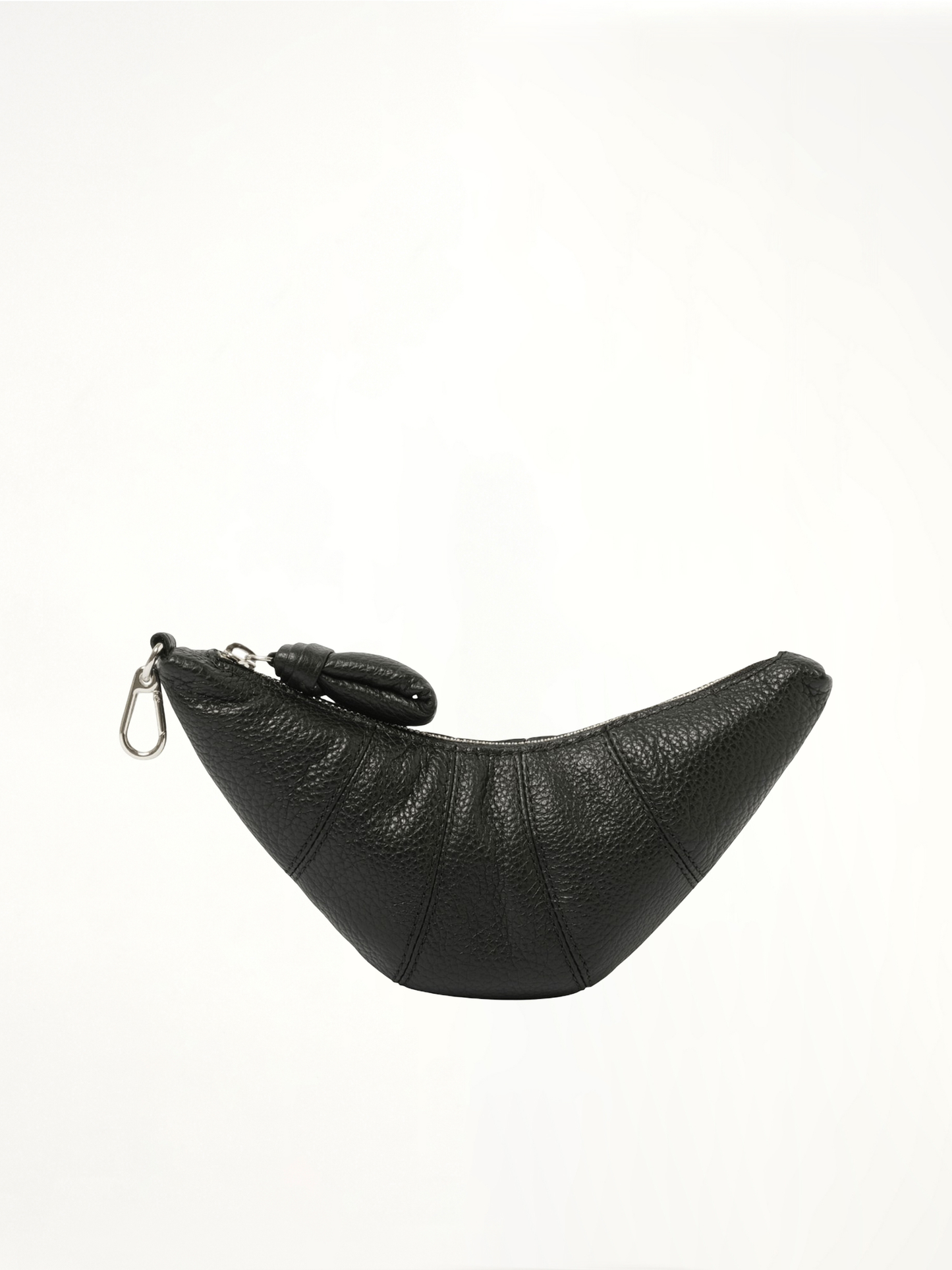 Crossbody Croissant Coin Purse in Black