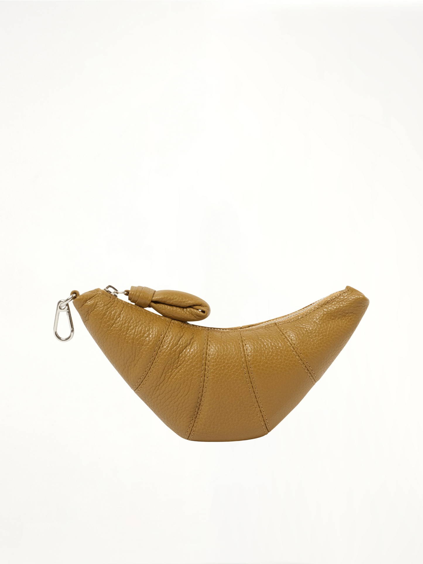 Crossbody Croissant Coin Purse in Bronze Khaki