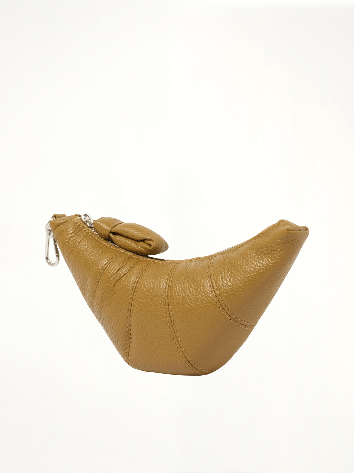 Crossbody Croissant Coin Purse in Bronze Khaki