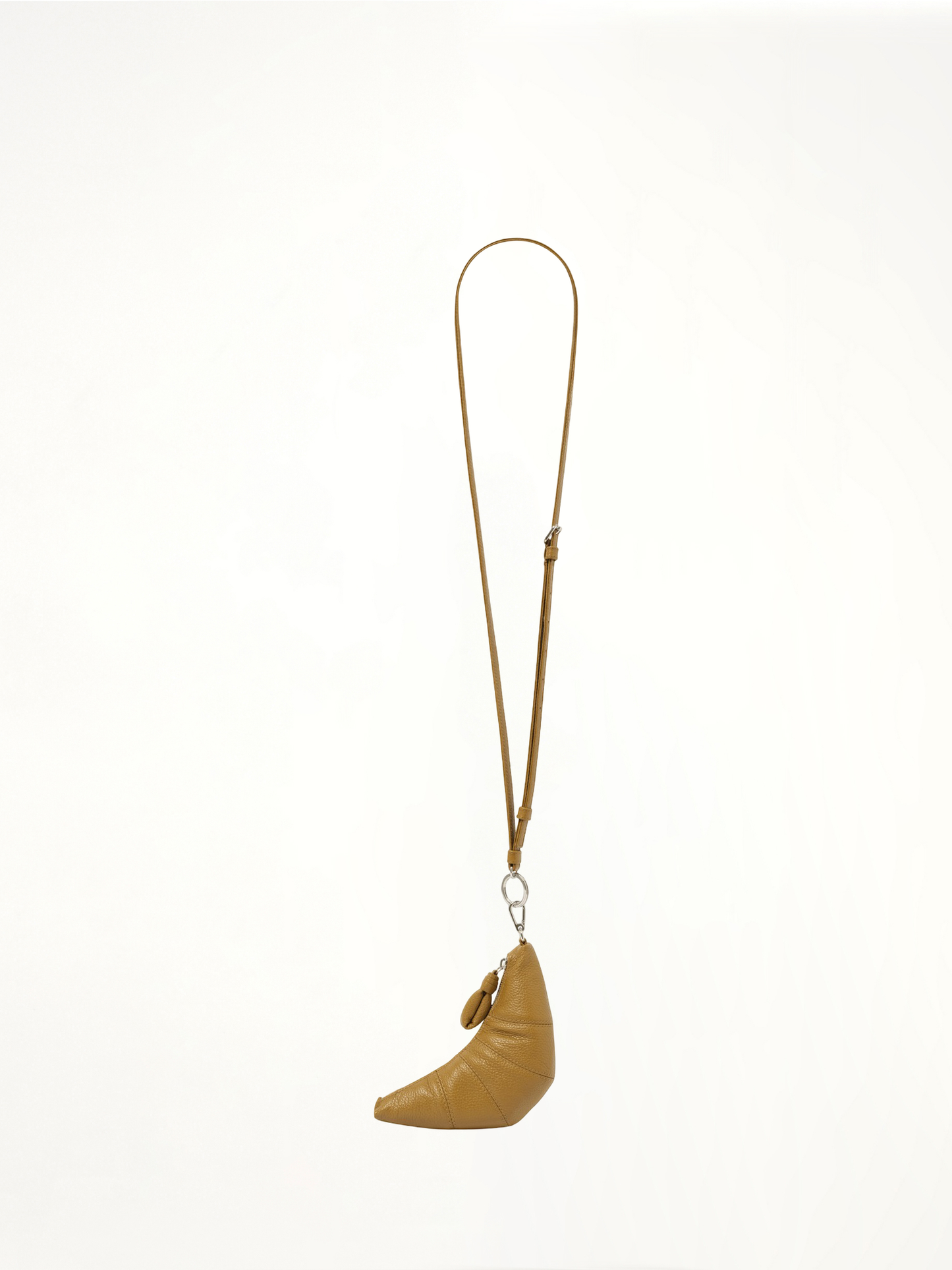 Crossbody Croissant Coin Purse in Bronze Khaki