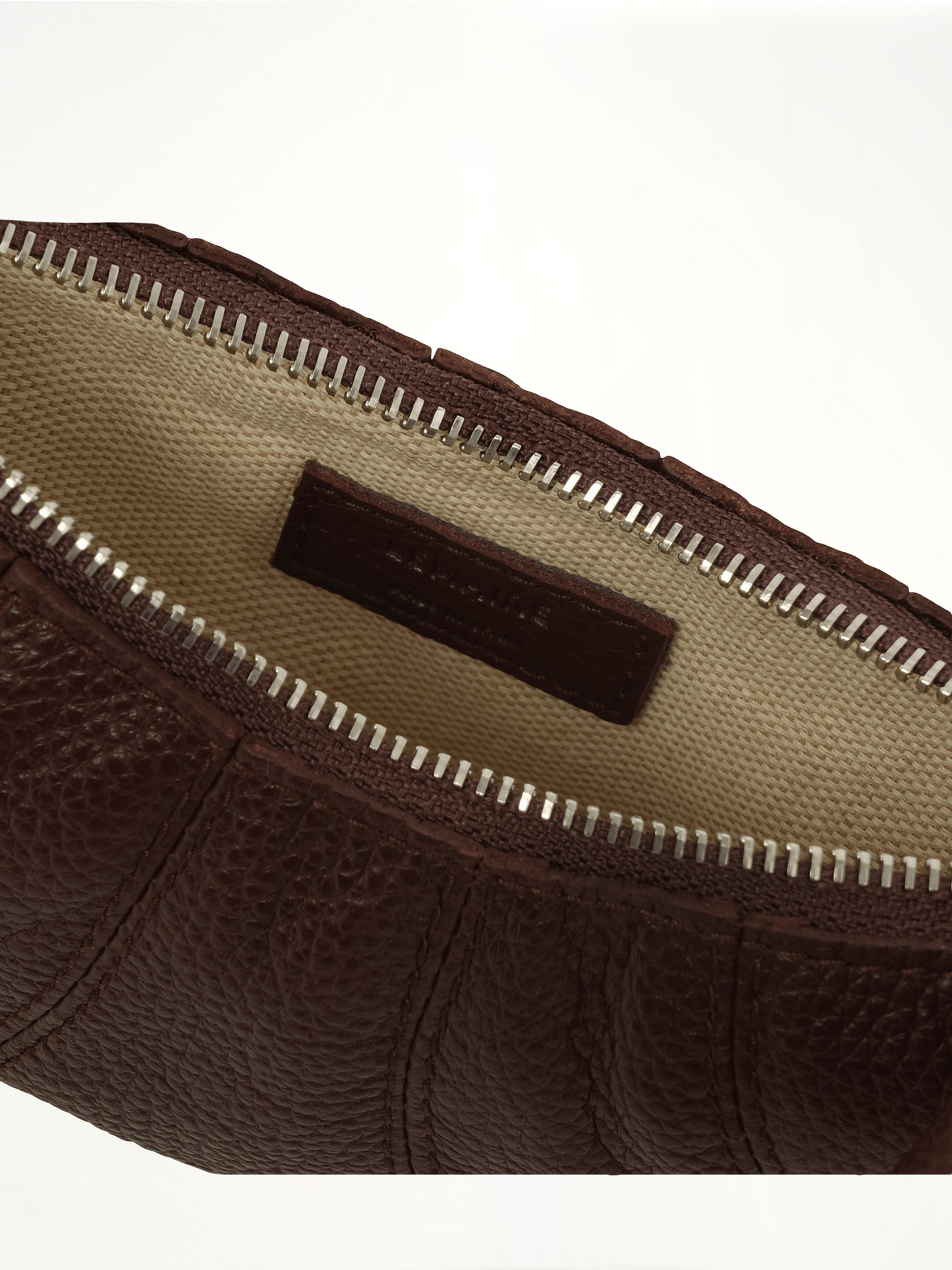 Crossbody Croissant Coin Purse in Roasted Pecan