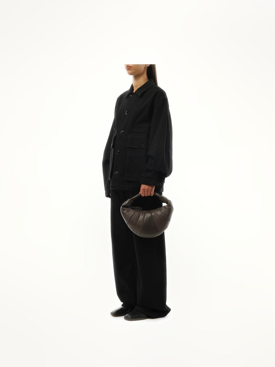Lemaire Mini Fortune Croissant Bag in Mink