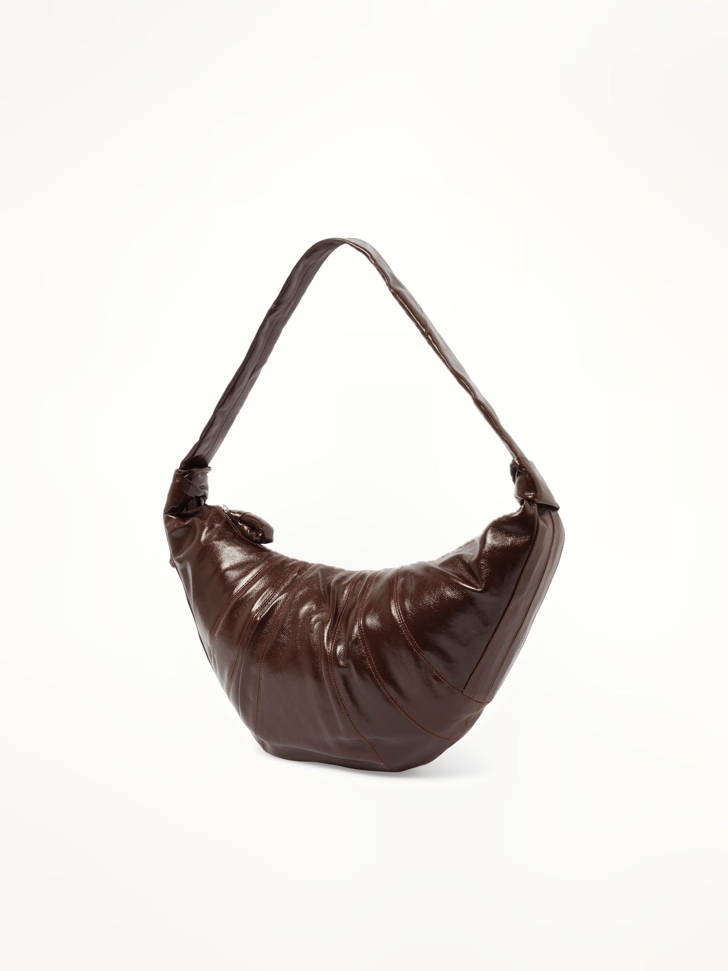 Lemaire Large Croissant Bag in Chocolate Fondant