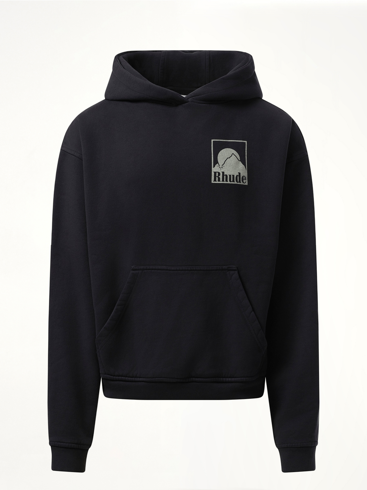 Moonlight Badge Hoodie in Vintage Black