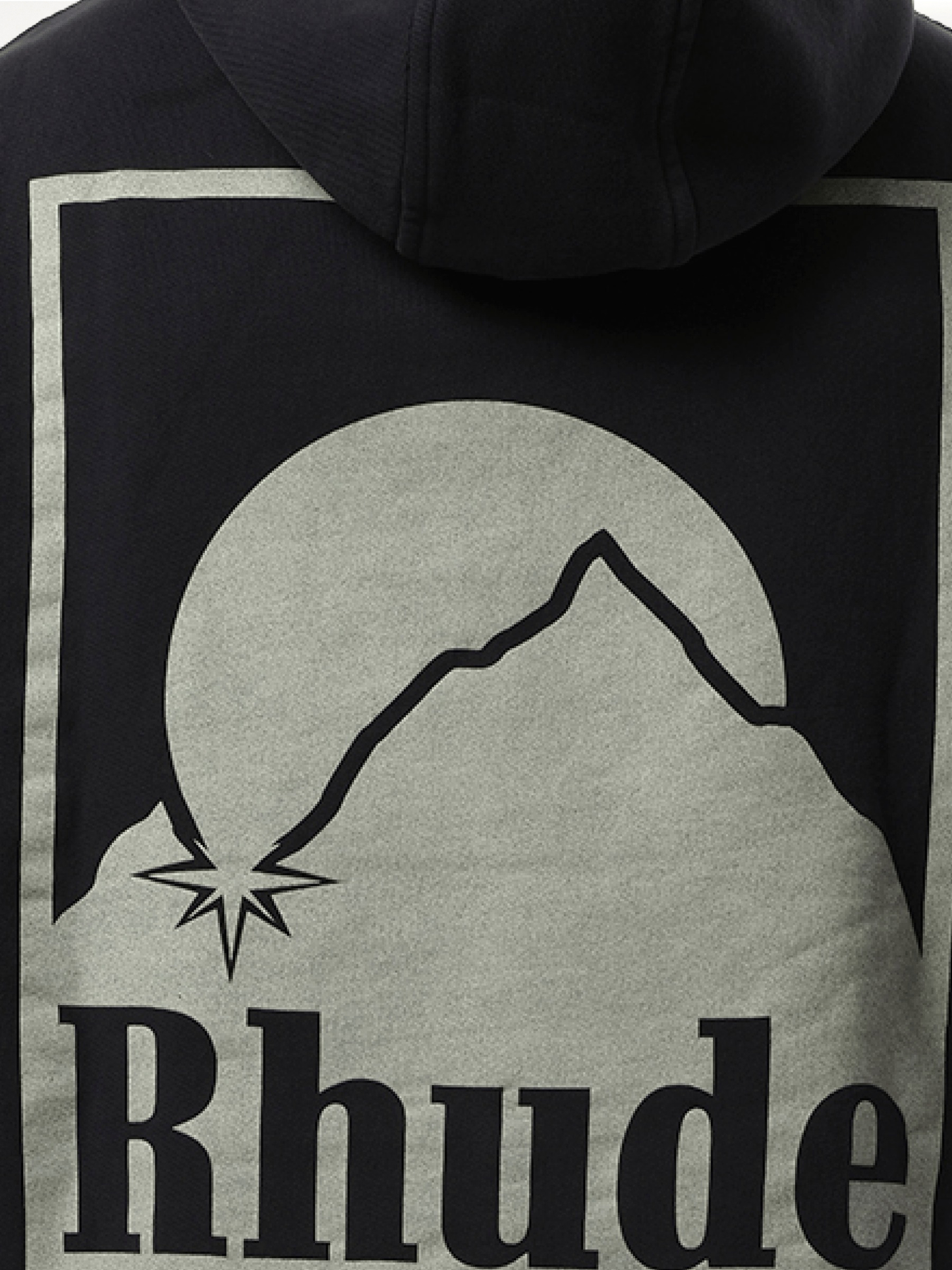 Moonlight Badge Hoodie in Vintage Black