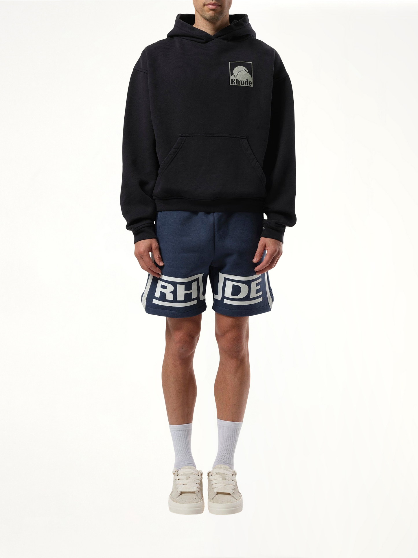 Moonlight Badge Hoodie in Vintage Black