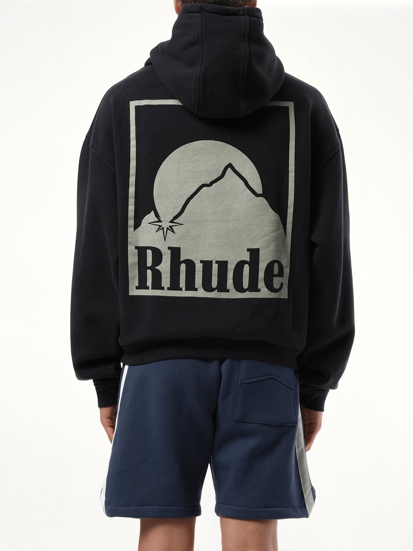 Moonlight Badge Hoodie in Vintage Black