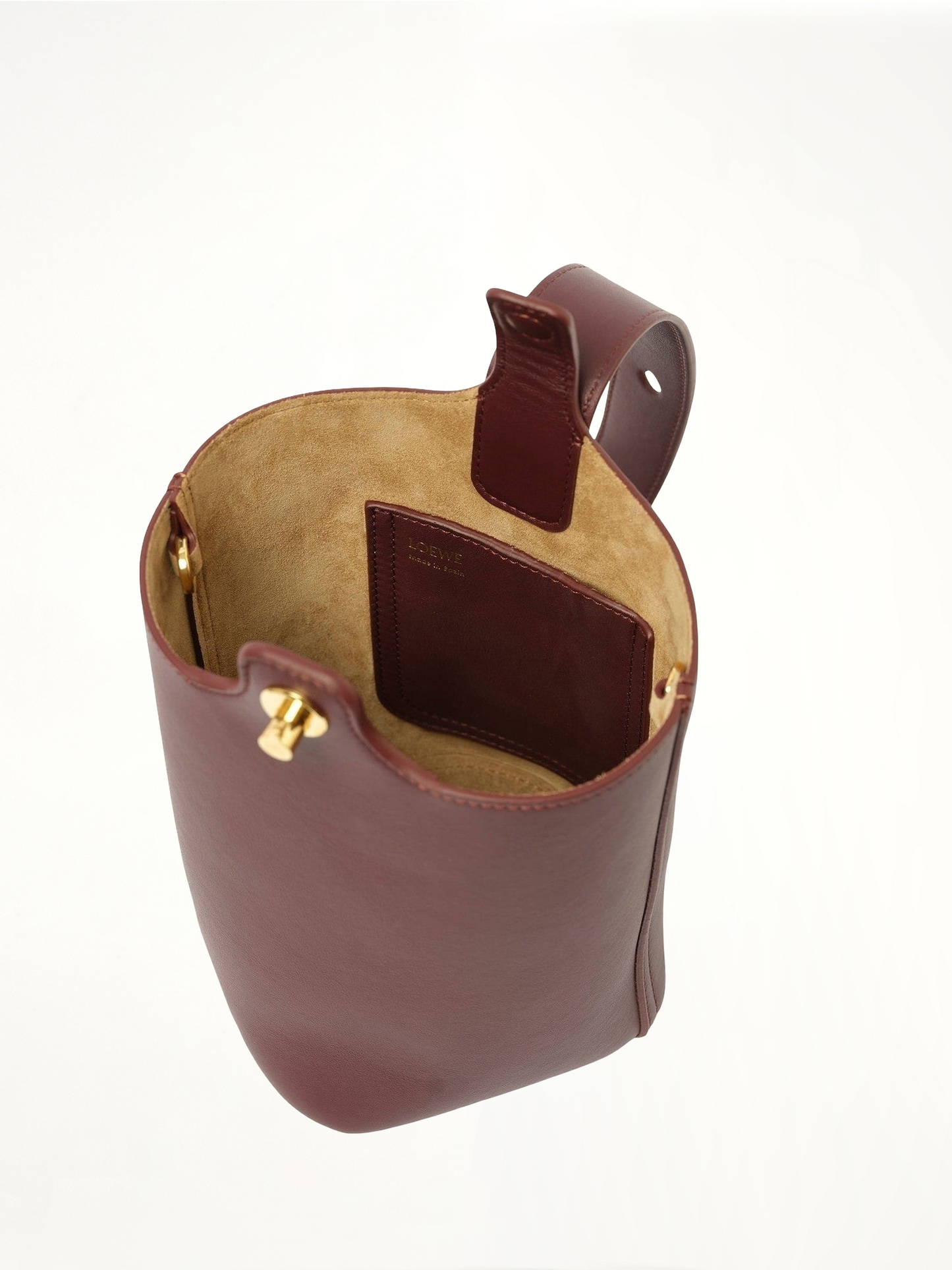 Pebble Bucket Mini in Dark Burgundy