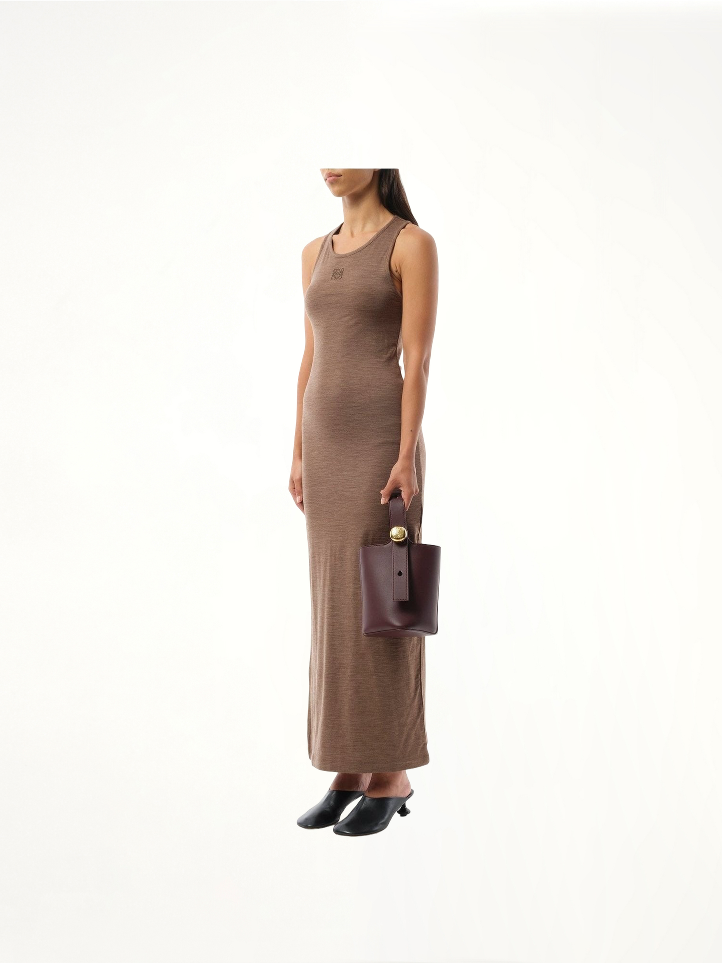 Pebble Bucket Mini in Dark Burgundy