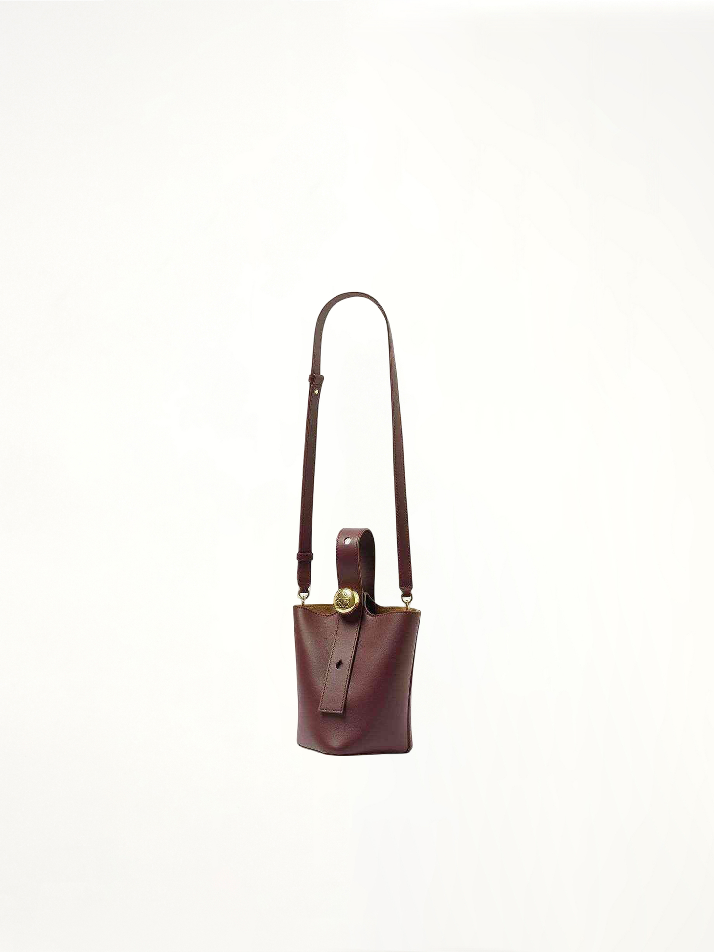 Pebble Bucket Mini in Dark Burgundy