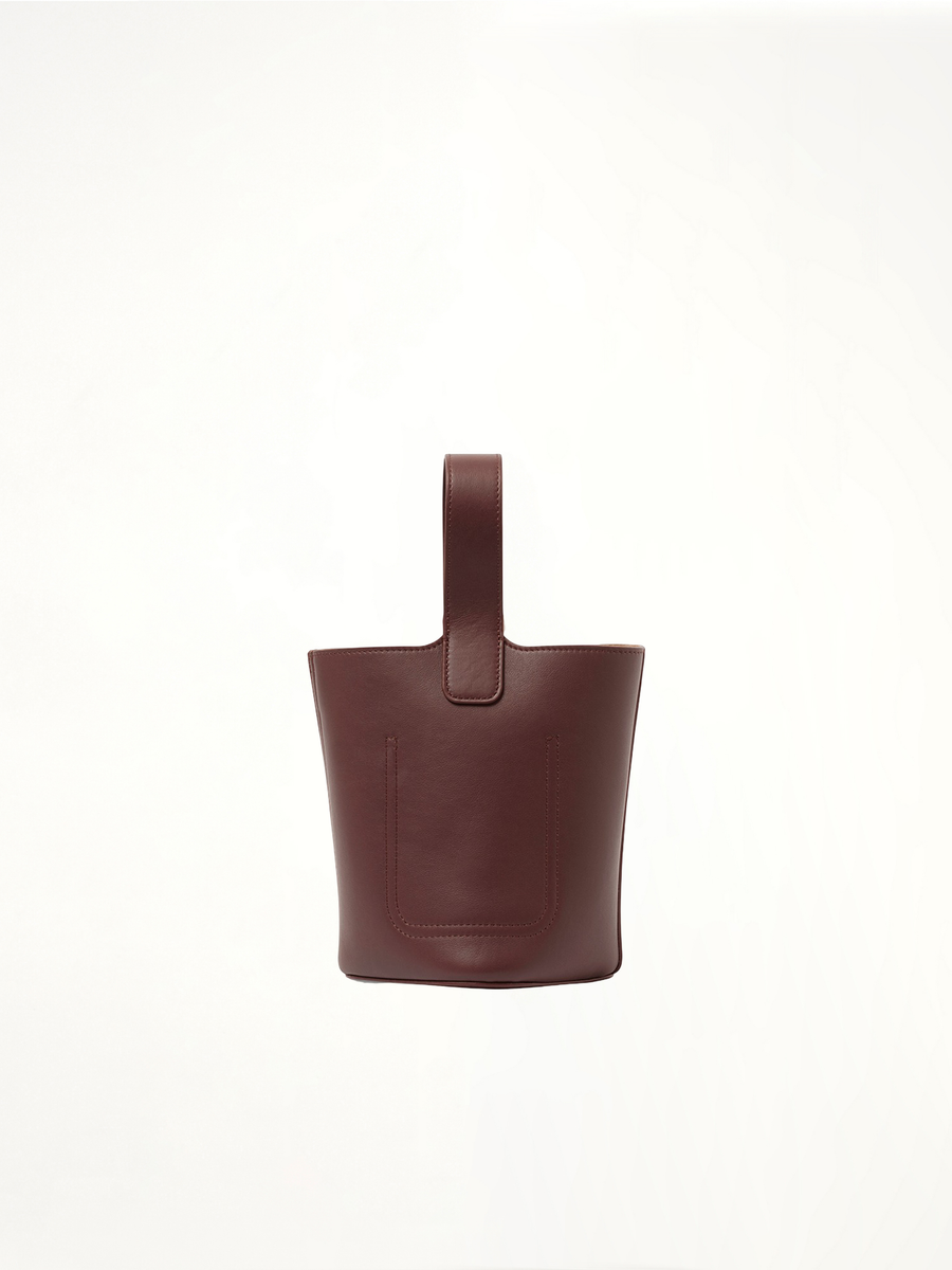 Pebble Bucket Mini in Dark Burgundy