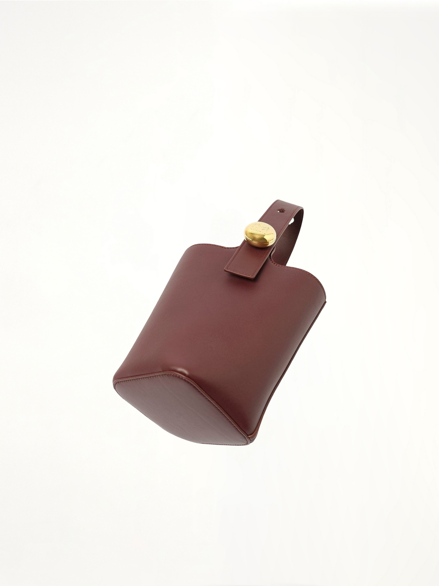 Pebble Bucket Mini in Dark Burgundy