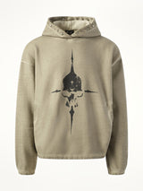 Thug Club Peace Stud Hoodie in Beige