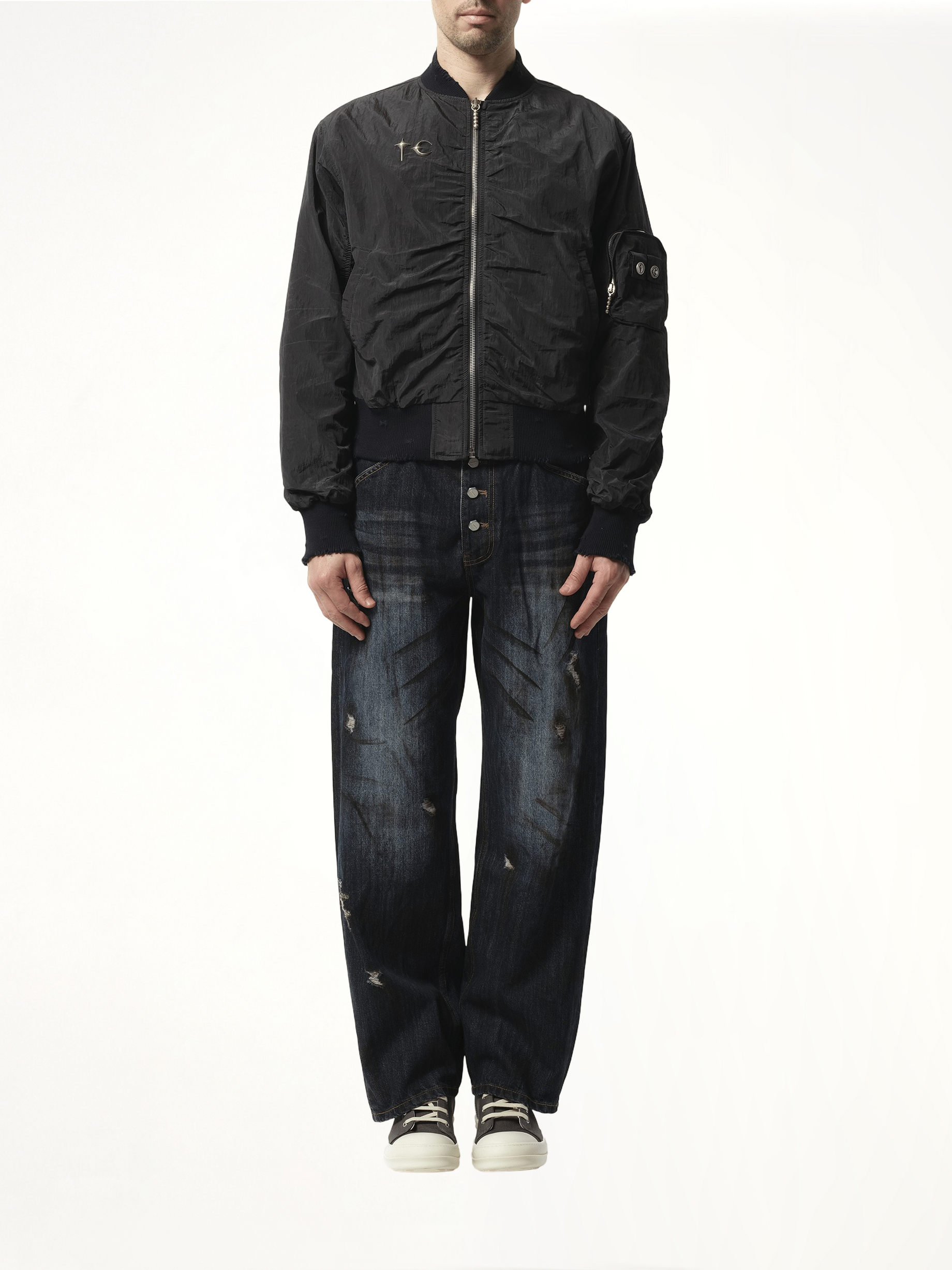 Scarred Tango Charlie Bomber in Black
