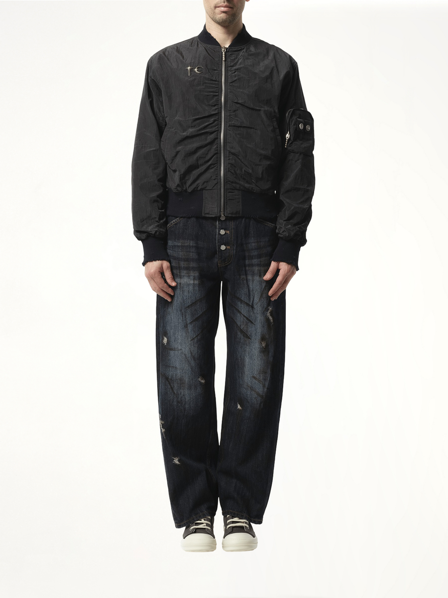 Scarred Tango Charlie Bomber in Black