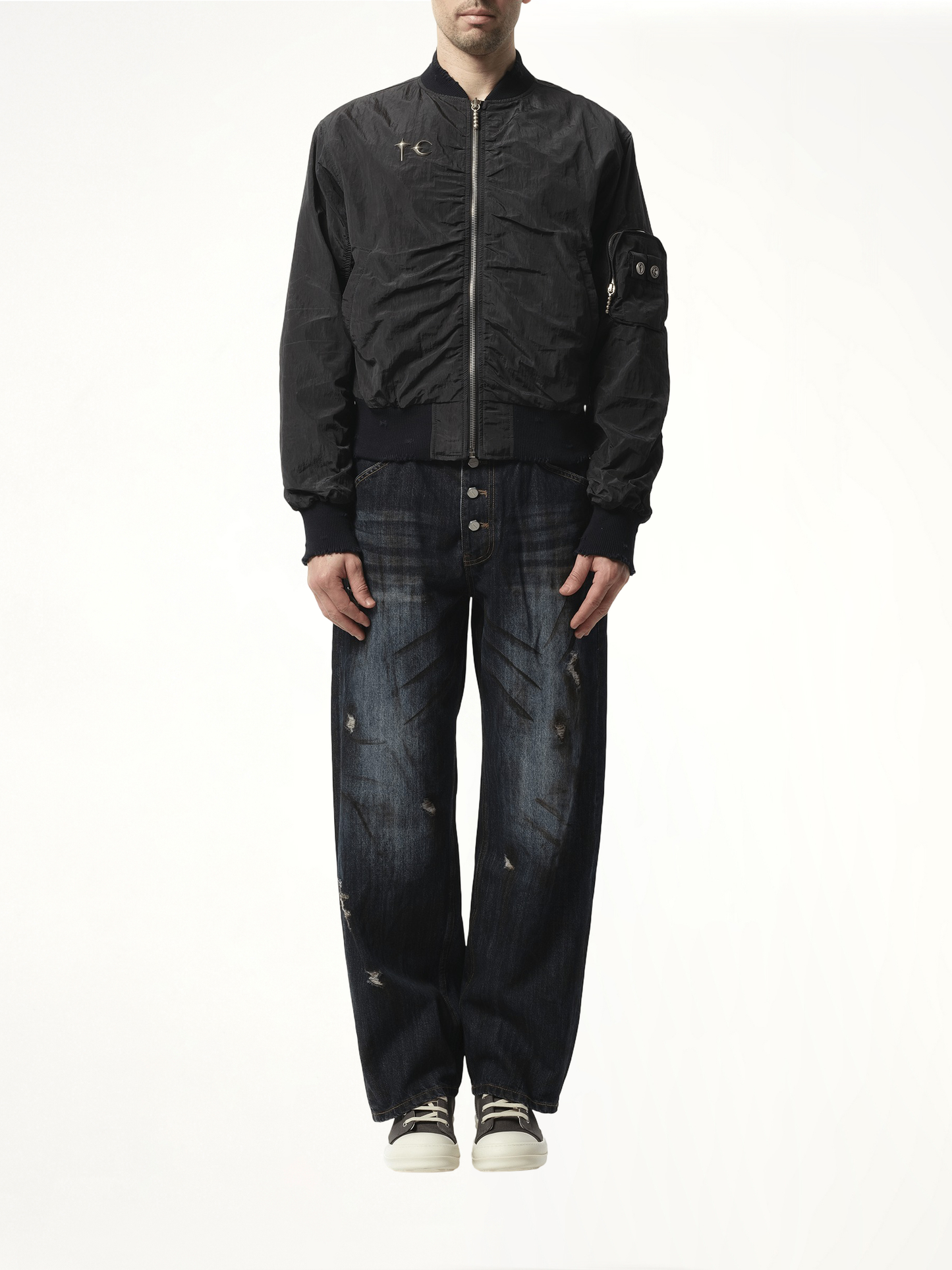 Scarred Tango Charlie Bomber in Black