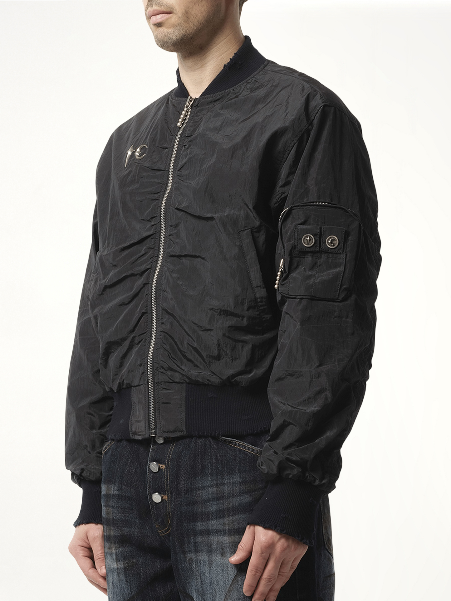 Scarred Tango Charlie Bomber in Black