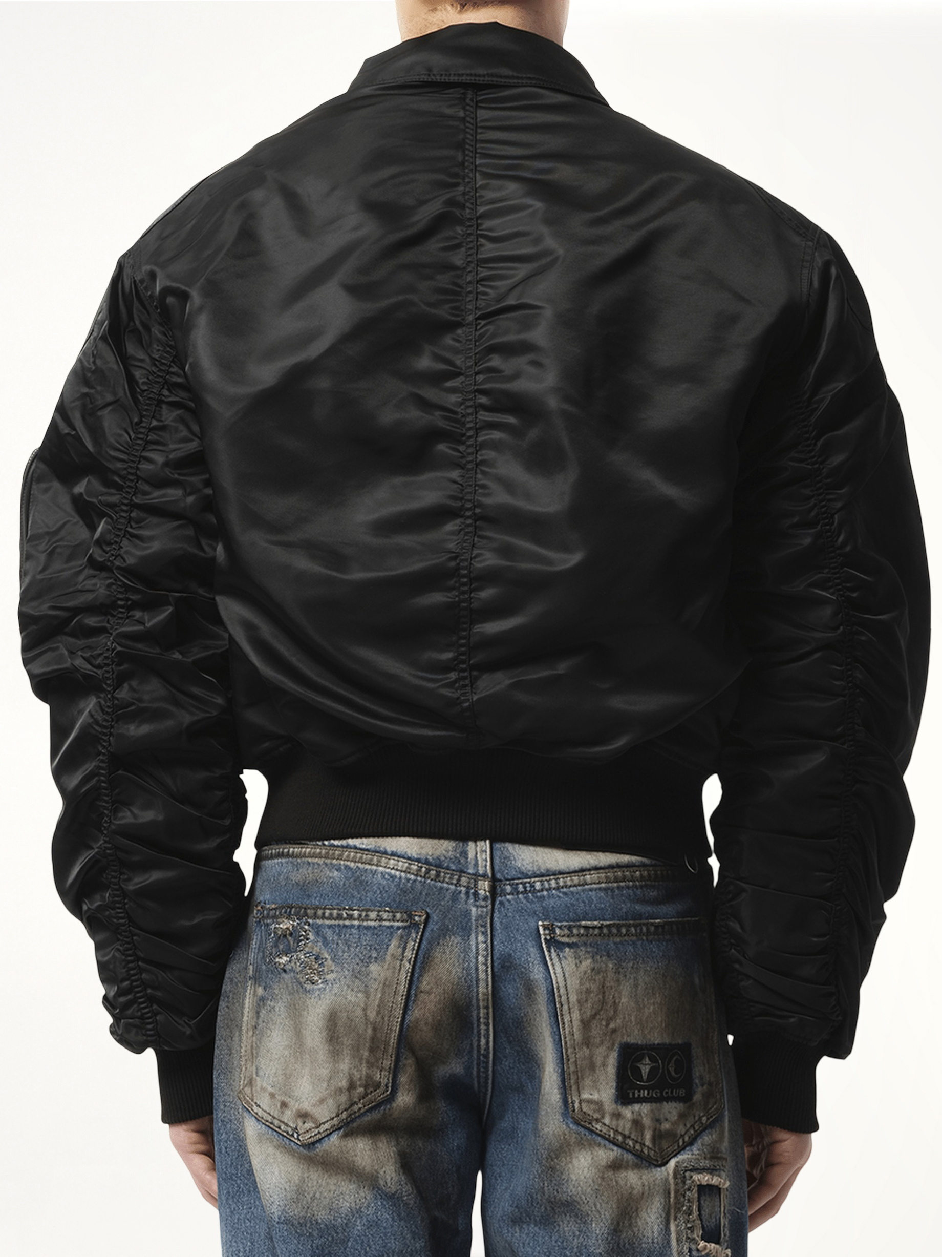 THUG CLUB a wingless bird Jacket in Black | MARAIS THUG CLUB a wingless bird Jacket in Black | MARAIS