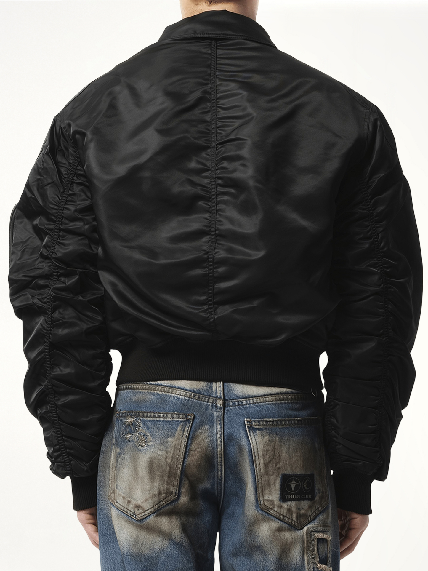 a wingless bird Jacket in Black