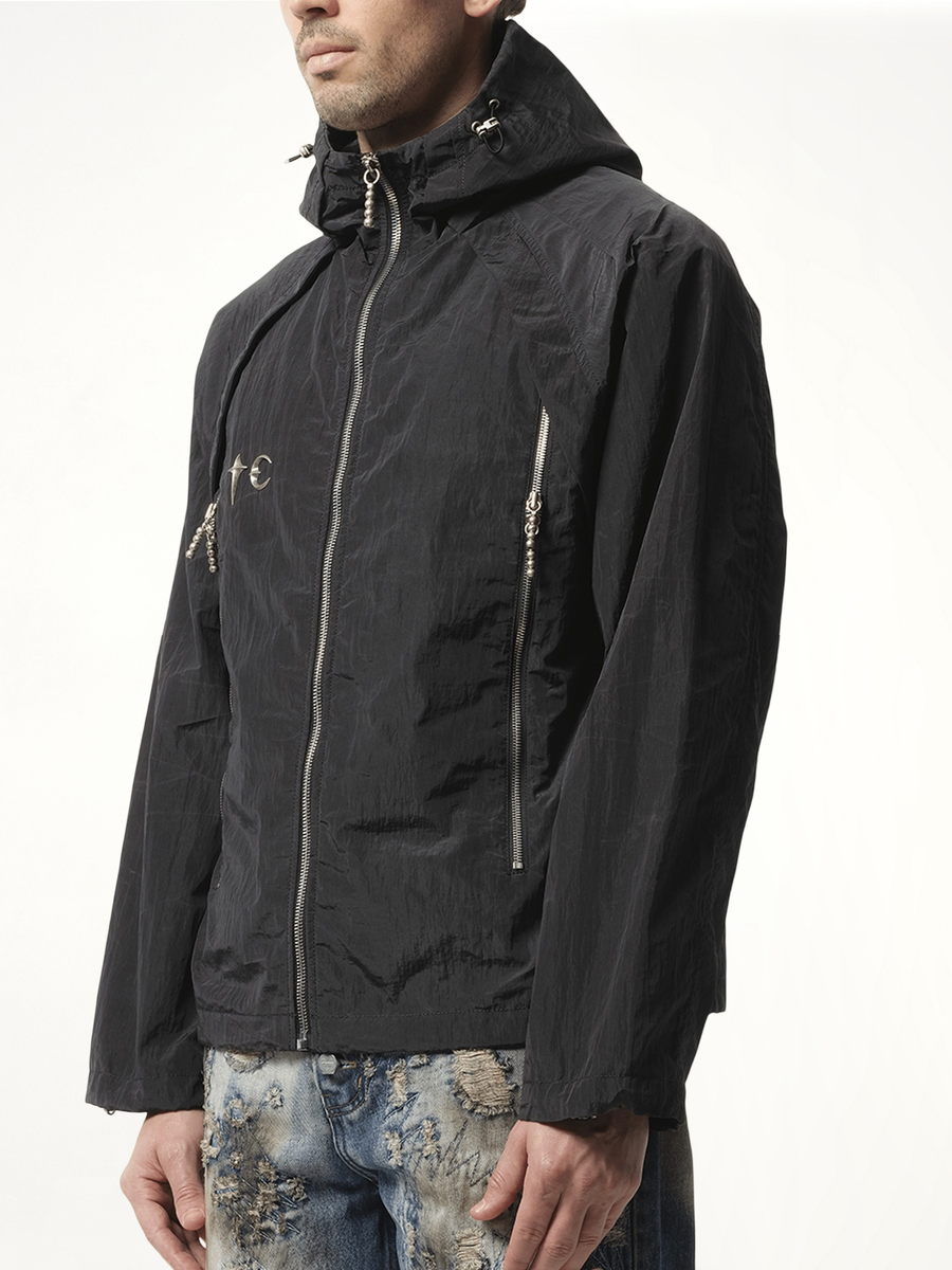 Scarred Wind Soldier Jacket in Black