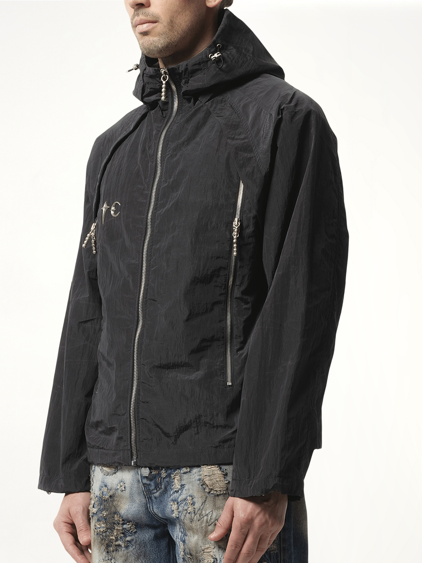 Scarred Wind Soldier Jacket in Black