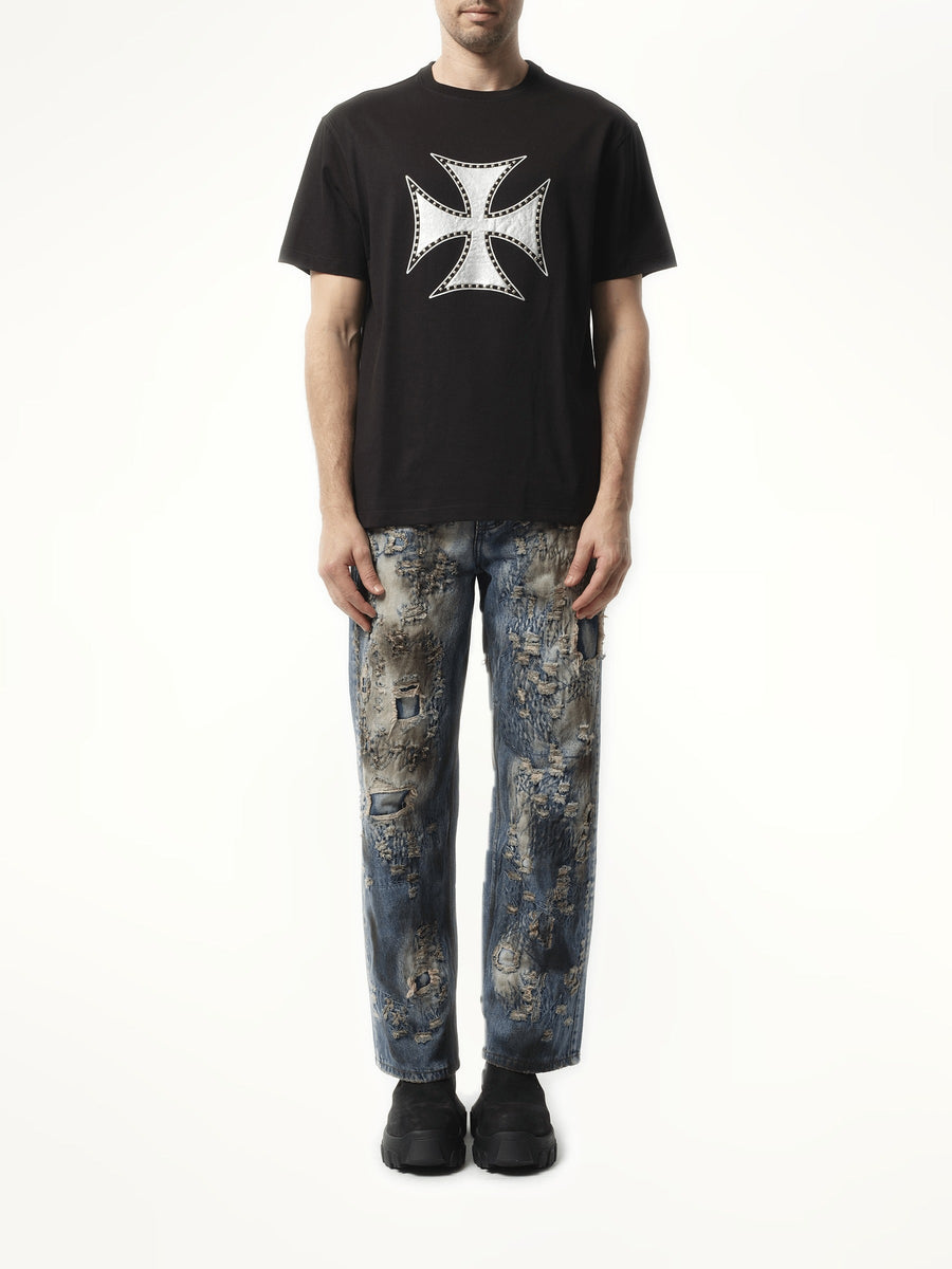 Thug Club Chopper Icon T-Shirt in Black