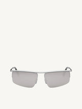 Fendi FE40141U 6017C Metal Sunglasses in Grey/Silver