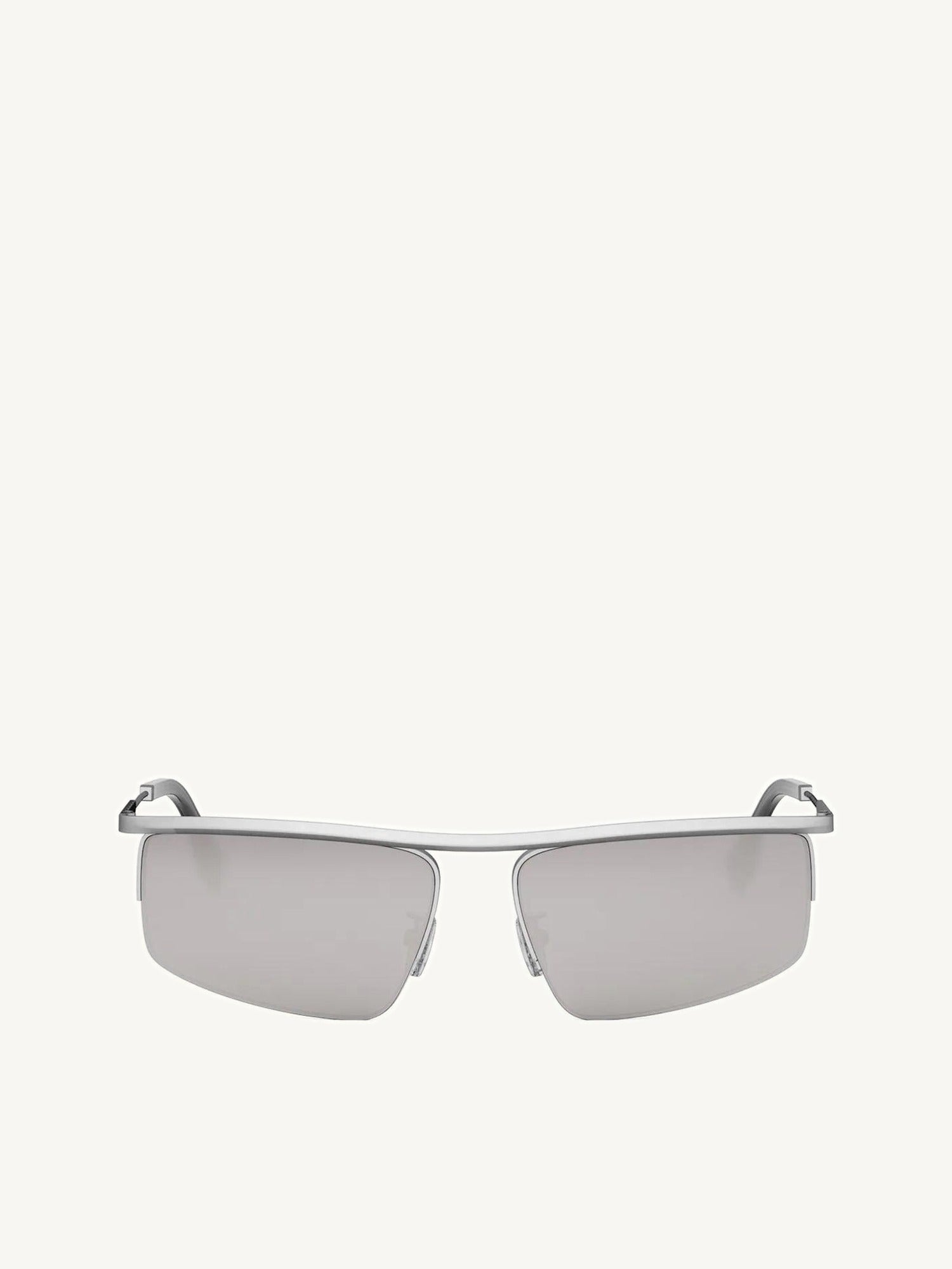 Fendi FE40141U 6017C Metal Sunglasses in Grey/Silver