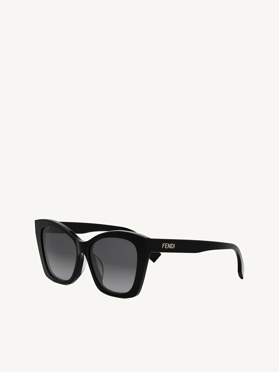 Fendi FE40151F 5701B Acetate Sunglasses in Black