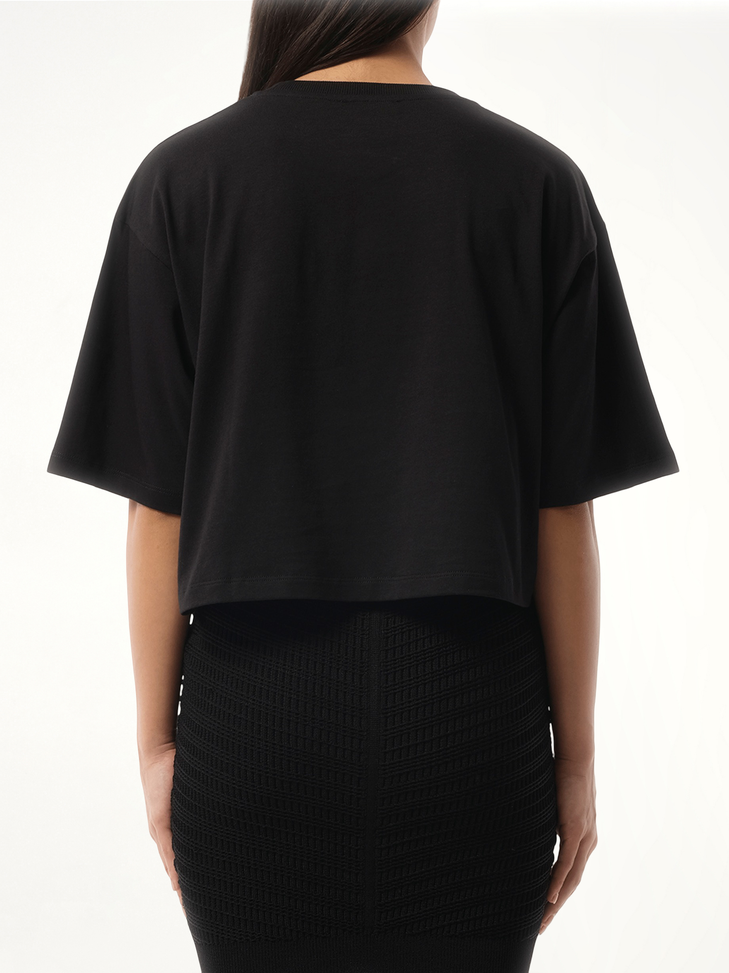 Balmain Baseball Cropped T-Shirt in Pink