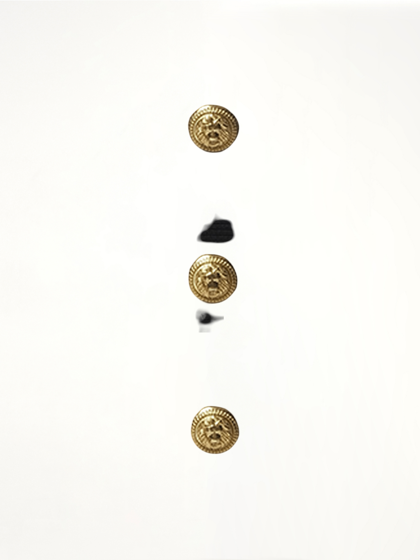 Buttoned Knit Short Skirt in Black