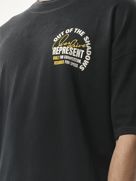 Out Of The Shadows T-Shirt in Stained Black