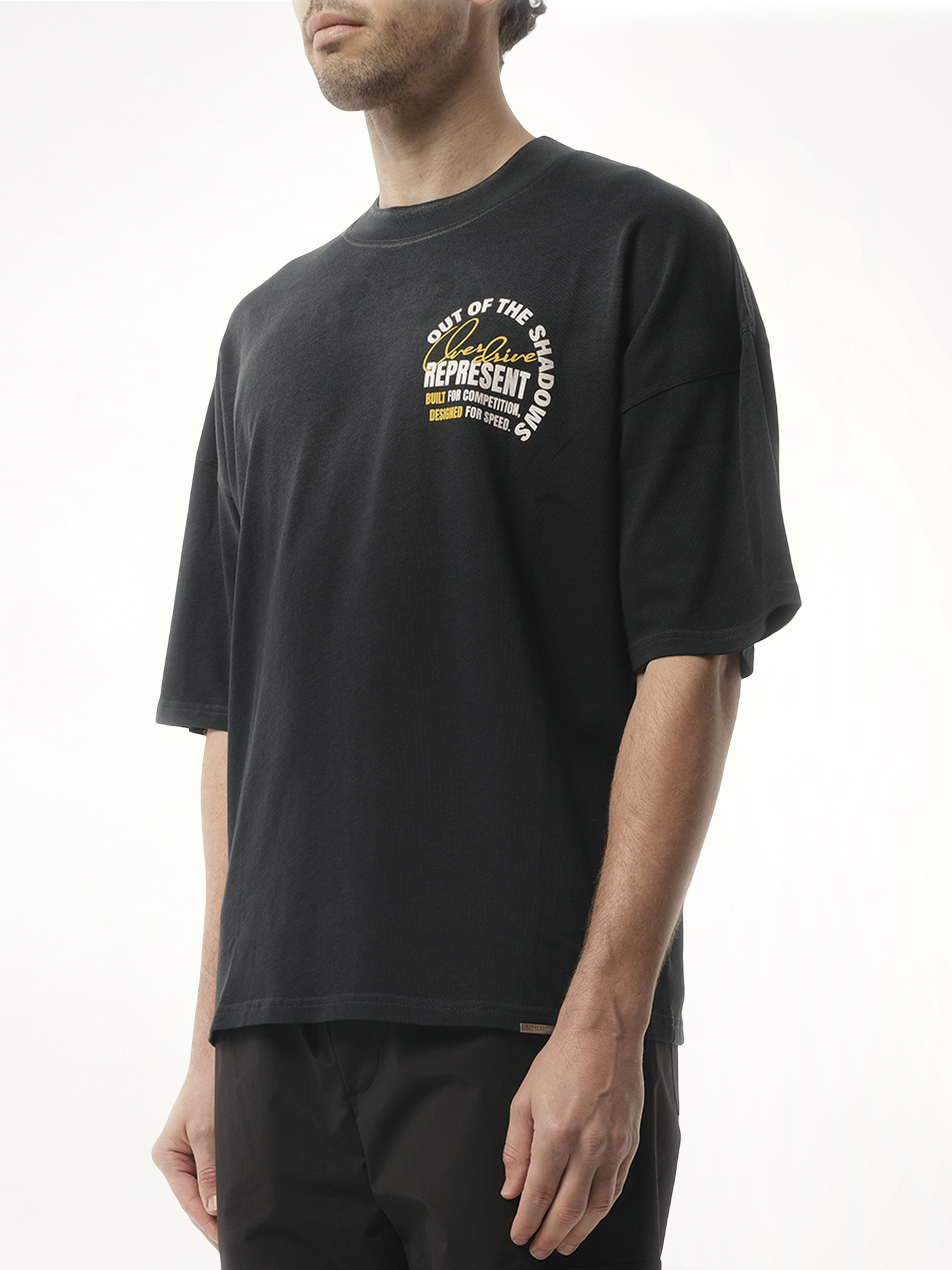 Out Of The Shadows T-Shirt in Stained Black