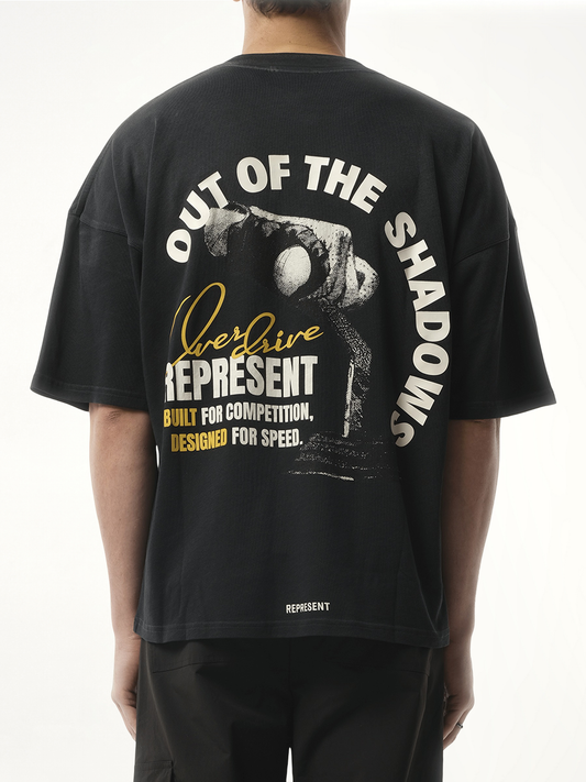 Out Of The Shadows T-Shirt in Stained Black