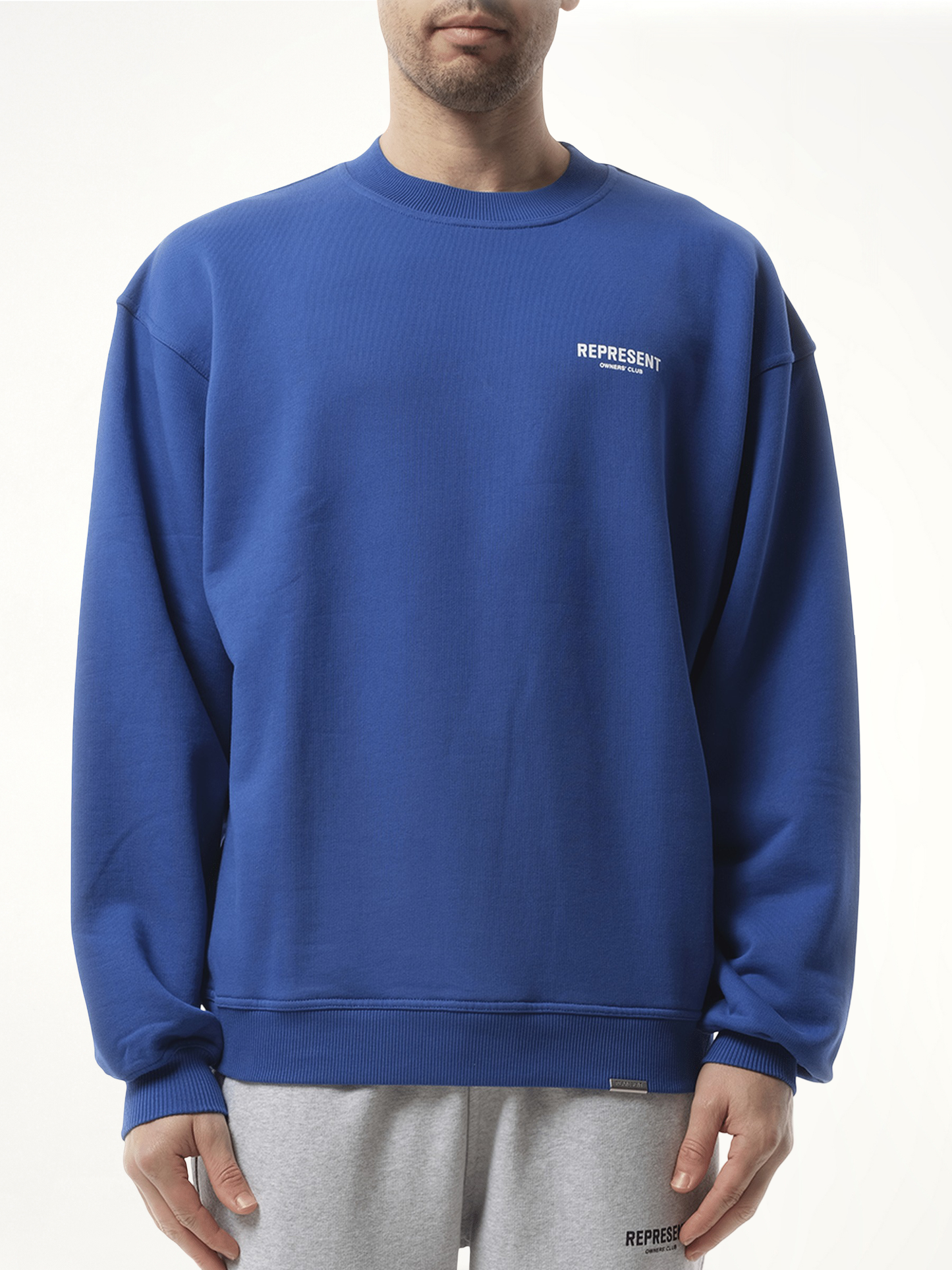 Represent Owners Club Sweater in Cobalt Blue