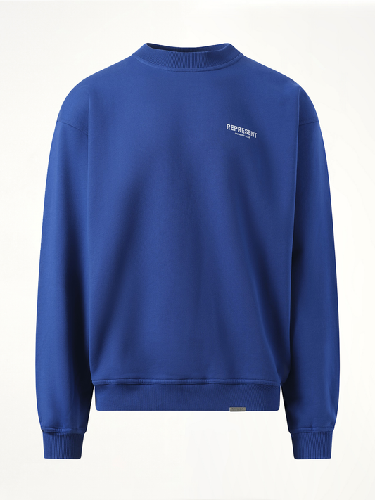 Represent Owners Club Sweater in Cobalt Blue