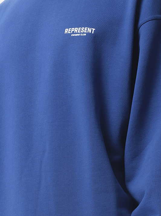 Represent Owners Club Sweater in Cobalt Blue