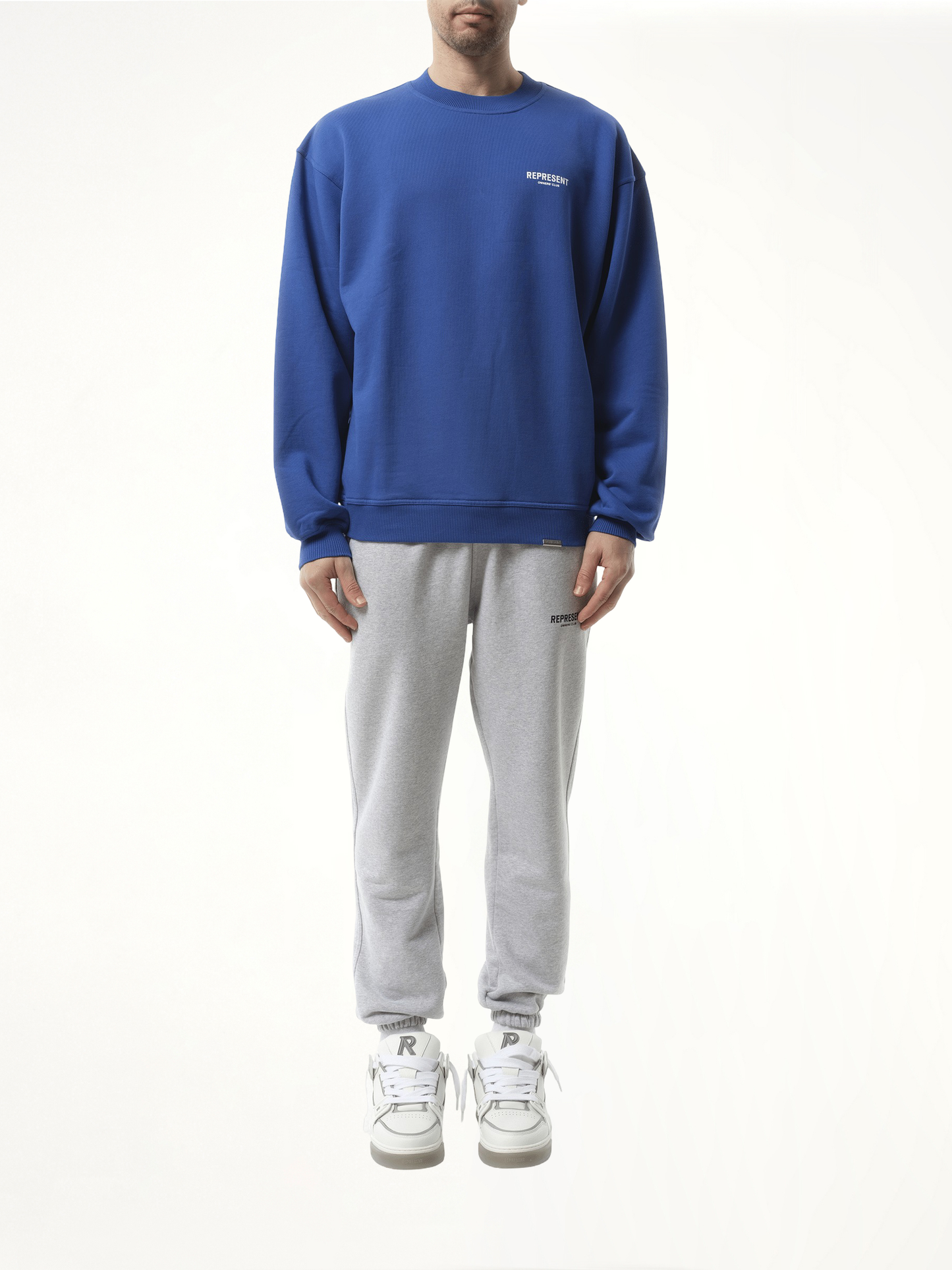 Represent Owners Club Sweater in Cobalt Blue