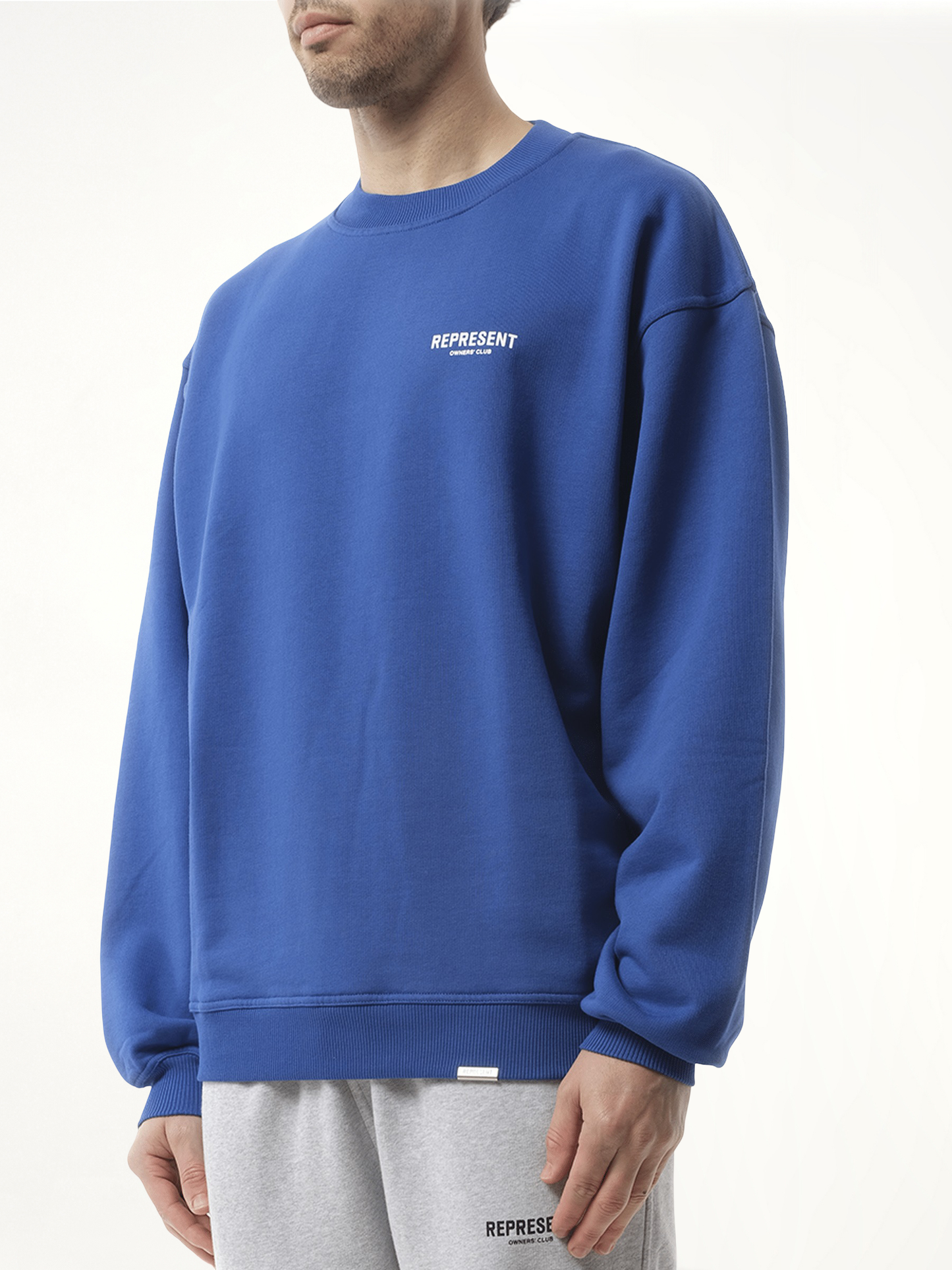 Represent Owners Club Sweater in Cobalt Blue