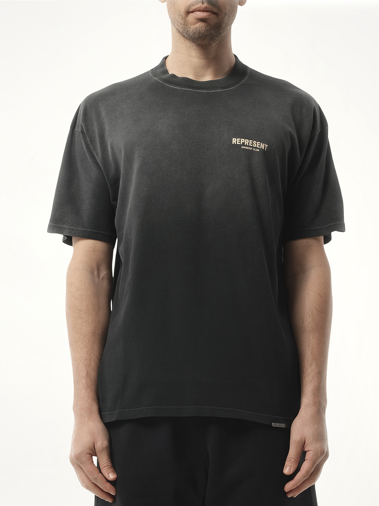 Represent Owners Club T-Shirt in Aged Black