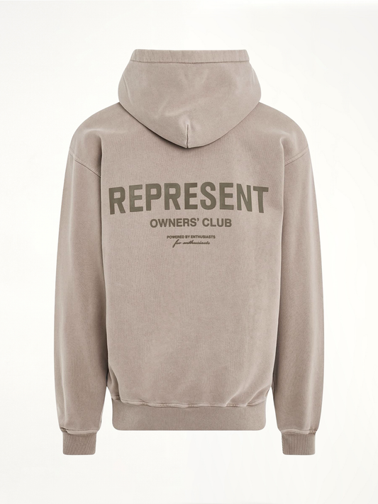 Represent Owners Club Hoodie in Mushroom