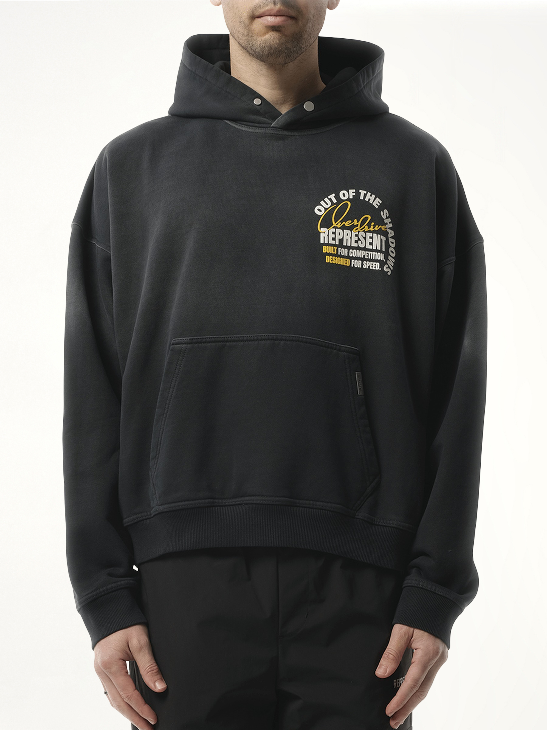 Out Of The Shadows Hoodie in Stained Black