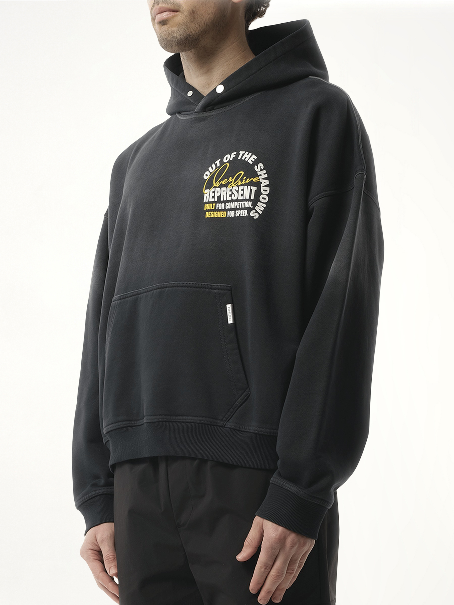 Out Of The Shadows Hoodie in Stained Black