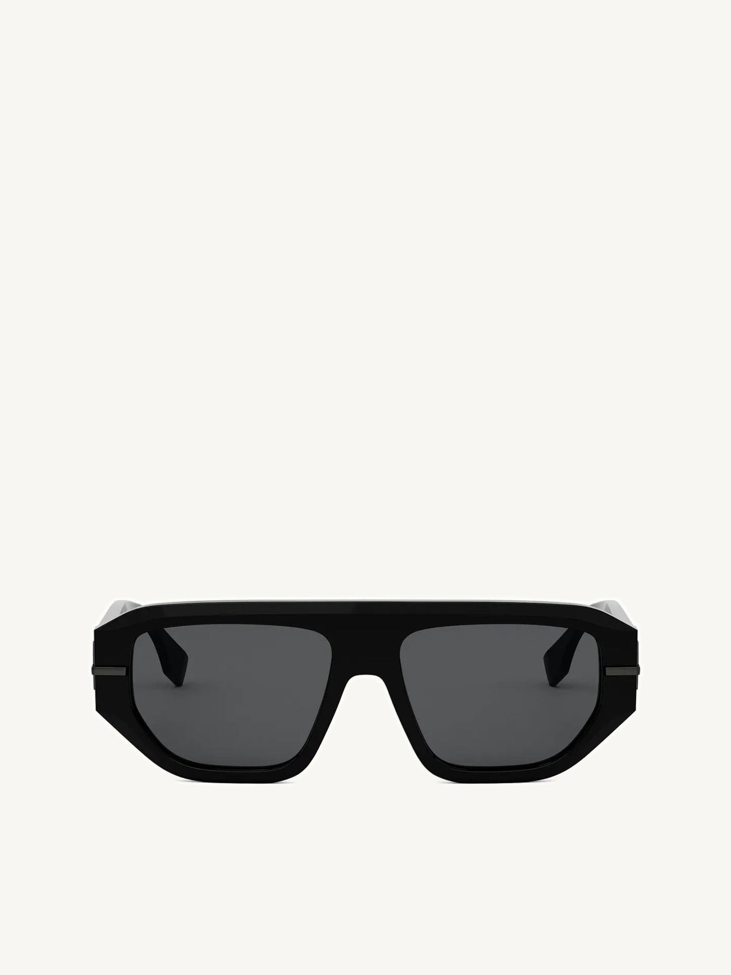 Fe40142I Acetate Sunglasses in Black/Silver