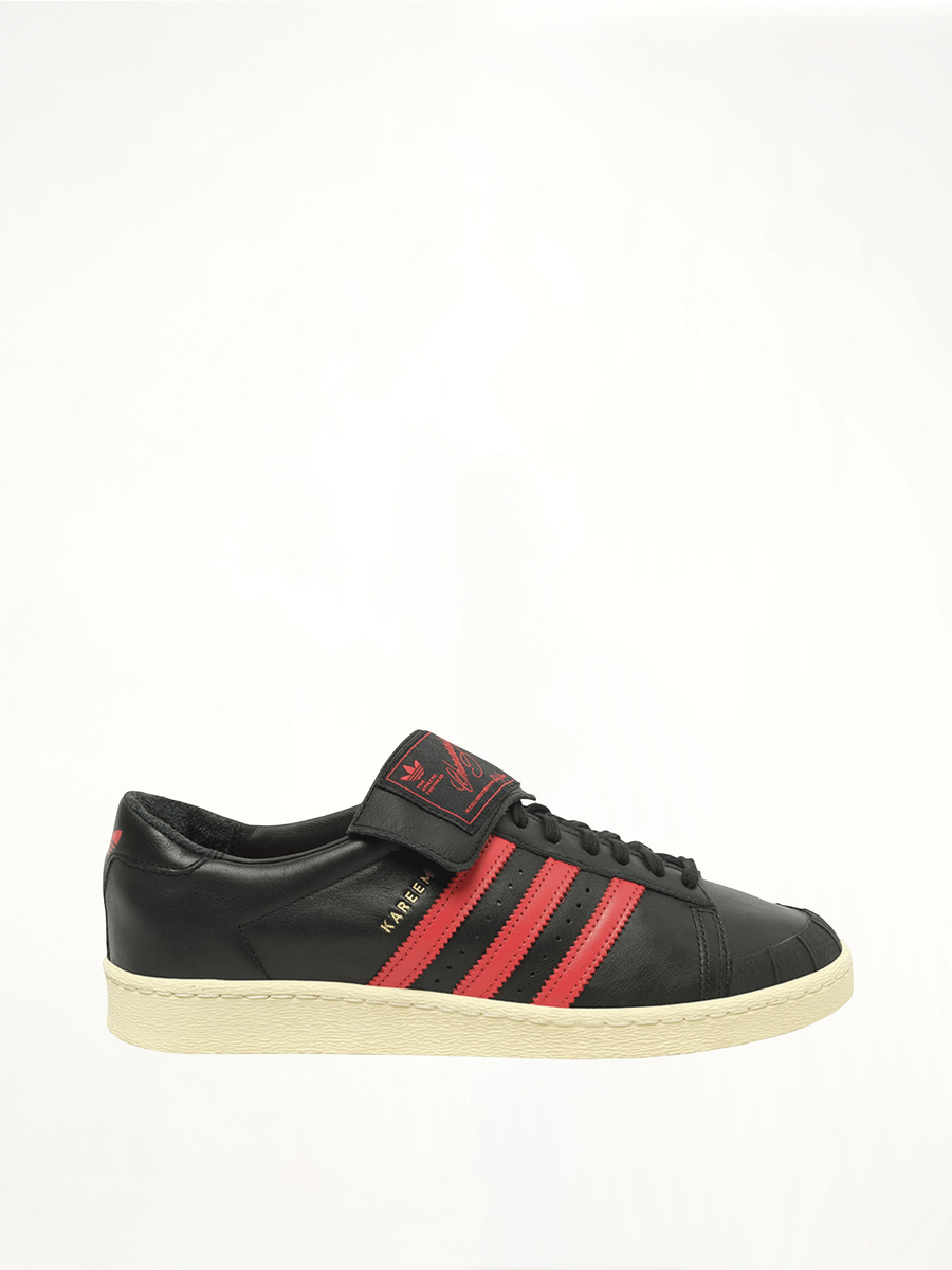 Adidas X Chavarria Jabbar Low  in Black/Red Side View | WILLY CHAVARRIA