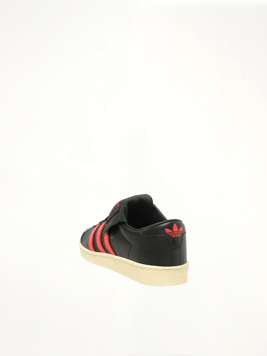 Adidas X Chavarria Jabbar Low  in Black/Red Back View | WILLY CHAVARRIA