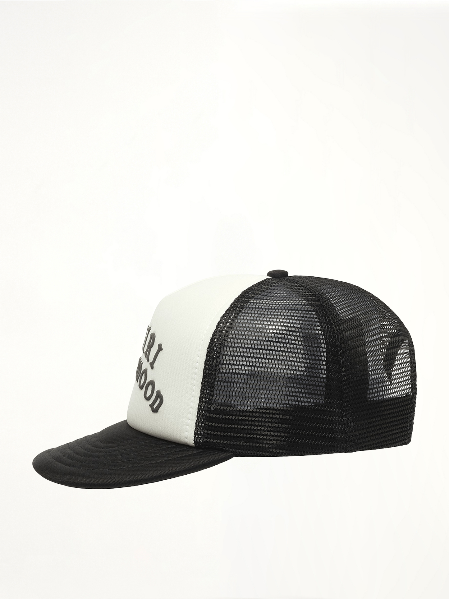 Amiri Hollywood Trucker Hat in Black/White